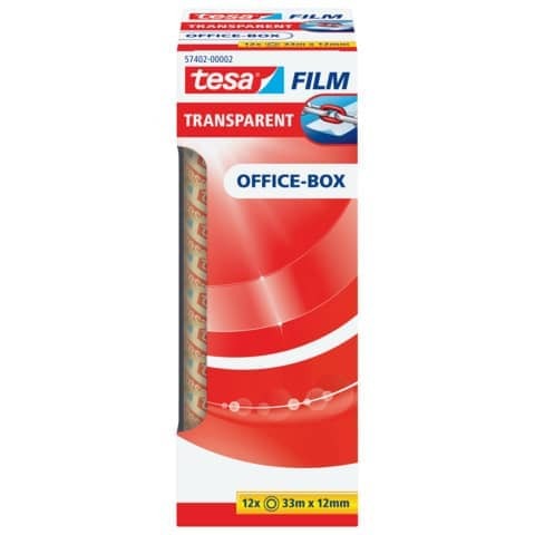 Klebefilm 12RL 12mm 33m transp. TESA 57402-00002-01 Office Box