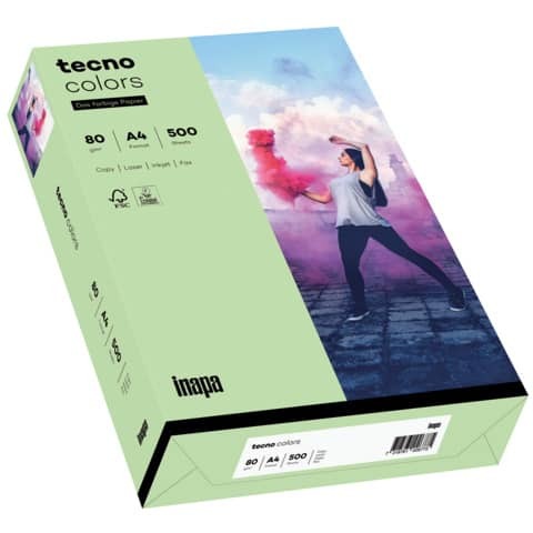 Kopierpapier Colors A4 80g 500BL m.grün TECNO 2100011410