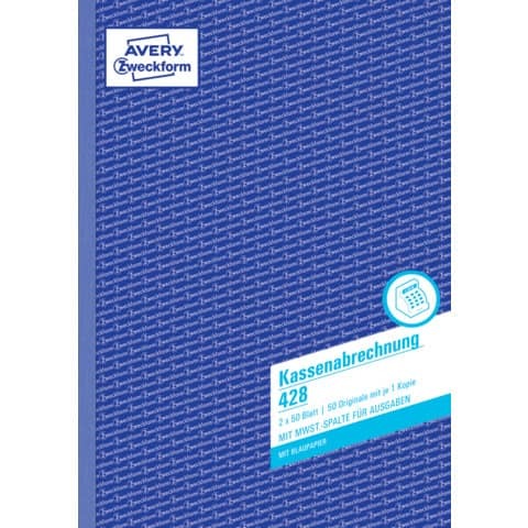 Kassenbuch A4/2x50BL ZWECKFORM 428