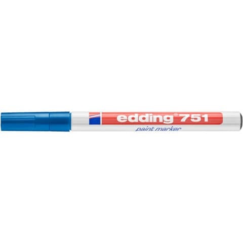 Lackmalstift 751 1-2mm blau EDDING 751-003 Rundspitze