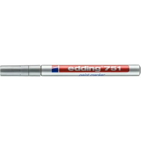 Lackmalstift 751 1-2mm silber EDDING 751-054 Rundspitze